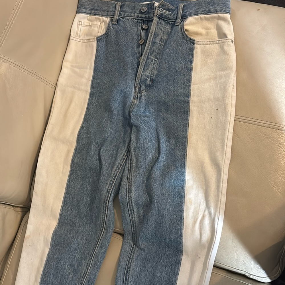 Pacsun blue and white jeans
